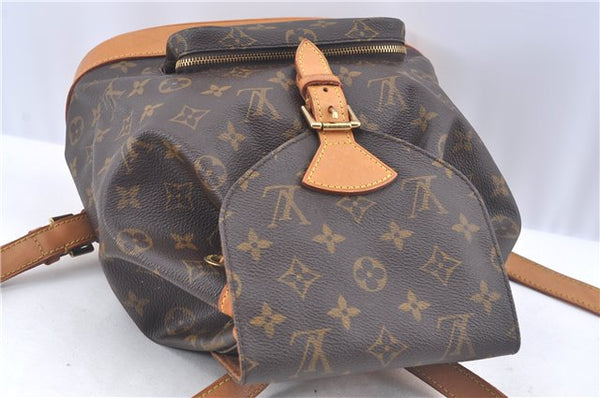 Authentic Louis Vuitton Monogram Montsouris MM Backpack M51136 LV 1970G