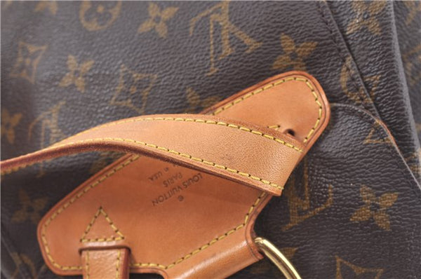 Authentic Louis Vuitton Monogram Montsouris MM Backpack M51136 LV 1970G