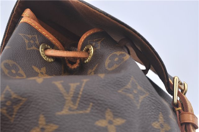 Authentic Louis Vuitton Monogram Montsouris MM Backpack M51136 LV 1970G