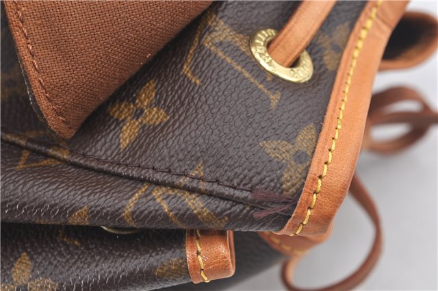 Authentic Louis Vuitton Monogram Montsouris MM Backpack M51136 LV 1970G