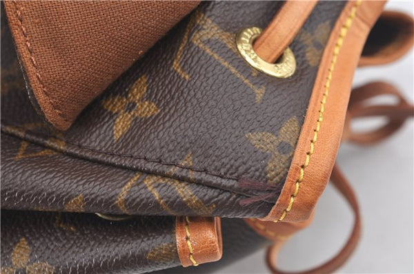 Authentic Louis Vuitton Monogram Montsouris MM Backpack M51136 LV 1970G
