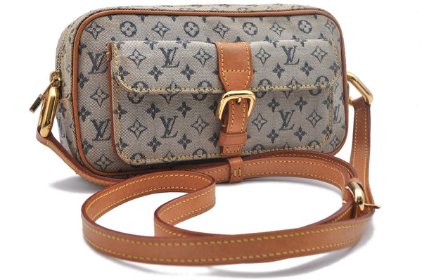 Auth Louis Vuitton Monogram Mini Juliet MM Shoulder Cross Bag M92217 Blue 1971D