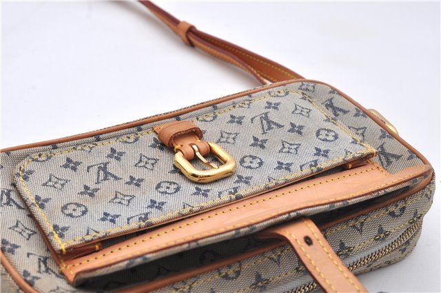 Auth Louis Vuitton Monogram Mini Juliet MM Shoulder Cross Bag M92217 Blue 1971D