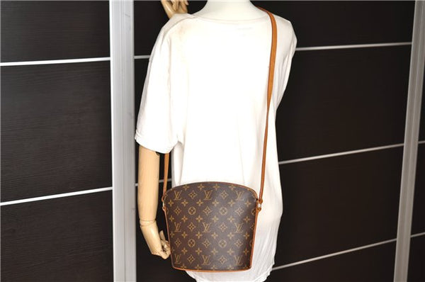 Authentic Louis Vuitton Monogram Drouot Shoulder Cross Body Bag M51290 LV 1973G