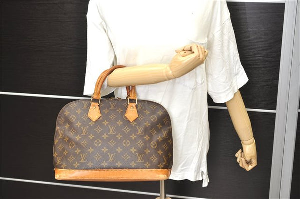 Authentic Louis Vuitton Monogram Alma Hand Bag M51130 LV 1975D