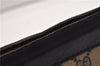 Authentic GUCCI Sherry Line Clutch Hand Bag Purse GG PVC Leather Navy Blue 1977G