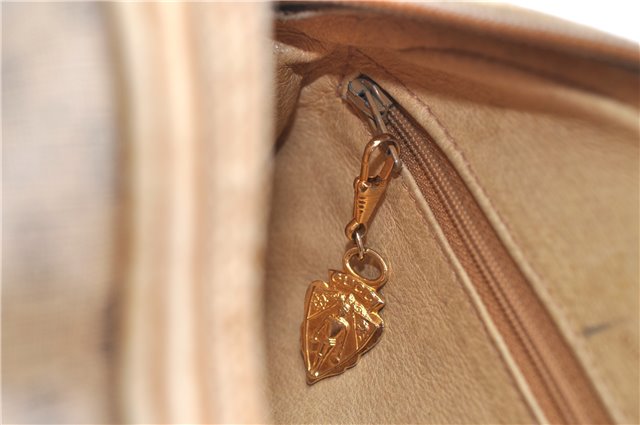 Authentic GUCCI Micro GG Shoulder Cross Body Bag GG PVC Leather Brown 1978G