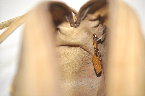 Authentic GUCCI Micro GG Shoulder Cross Body Bag GG PVC Leather Brown 1978G