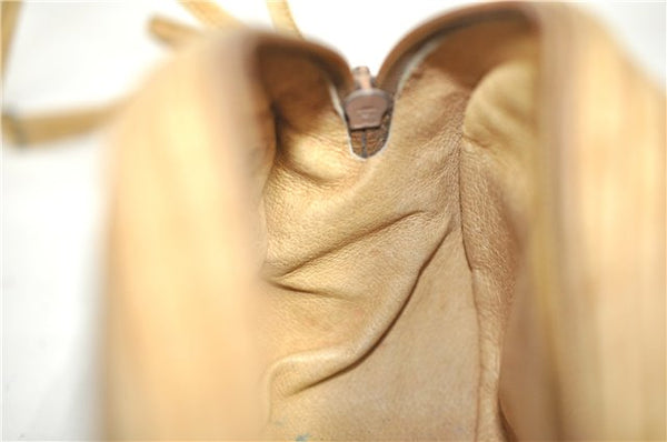 Authentic GUCCI Micro GG Shoulder Cross Body Bag GG PVC Leather Brown 1978G