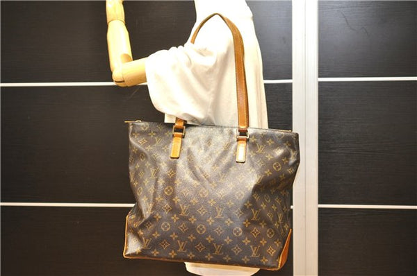 Authentic Louis Vuitton Monogram Cabas Mezzo Shoulder Tote Bag M51151 LV 1980G