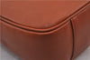 Authentic GUCCI Crest Design Shoulder Cross Body Bag Leather Brown Junk 1982D