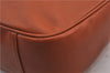 Authentic GUCCI Crest Design Shoulder Cross Body Bag Leather Brown Junk 1982D