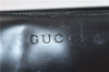 Authentic GUCCI Vintage Shoulder Tote Bag Leather Black Junk 1983D