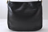 Authentic GUCCI Bamboo Shoulder Hand Bag Leather Black Junk 1984D