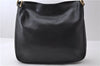 Authentic GUCCI Bamboo Shoulder Hand Bag Leather Black Junk 1984D