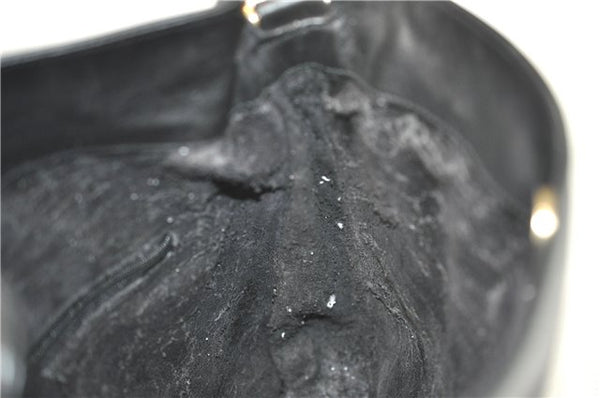 Authentic GUCCI Bamboo Shoulder Hand Bag Leather Black Junk 1984D
