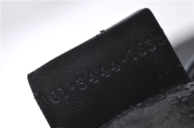 Authentic GUCCI Bamboo Shoulder Hand Bag Leather Black Junk 1984D