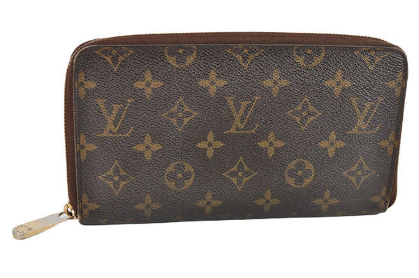 Authentic Louis Vuitton Monogram Zippy Organizer Long Wallet M60002 LV 1984G