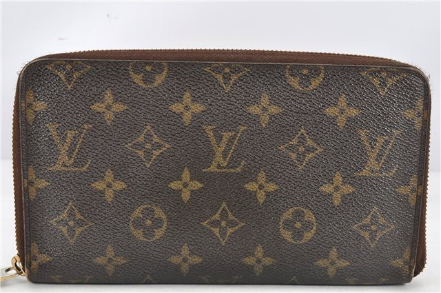 Authentic Louis Vuitton Monogram Zippy Organizer Long Wallet M60002 LV 1984G