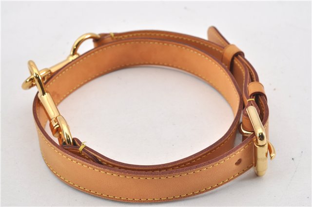 Authentic Louis Vuitton Leather Shoulder Strap Beige 35.6-39.6