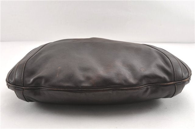 Authentic GUCCI Vintage Abbey 2Way Shoulder Tote Bag Leather 268641 Brown 1986G