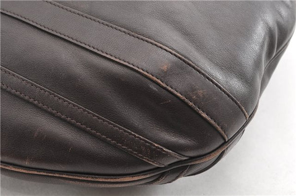 Authentic GUCCI Vintage Abbey 2Way Shoulder Tote Bag Leather 268641 Brown 1986G