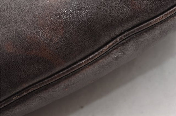 Authentic GUCCI Vintage Abbey 2Way Shoulder Tote Bag Leather 268641 Brown 1986G