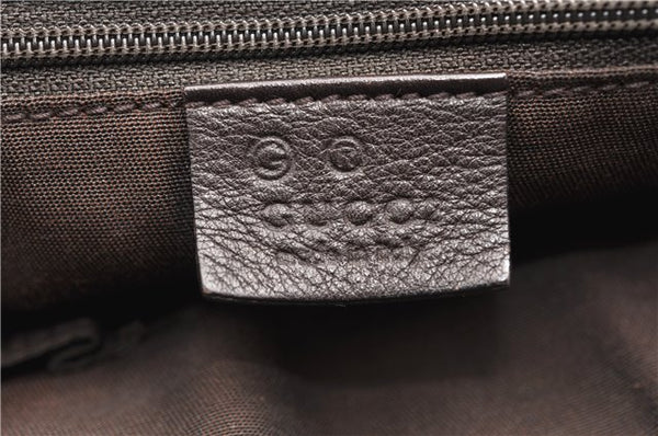 Authentic GUCCI Vintage Abbey 2Way Shoulder Tote Bag Leather 268641 Brown 1986G