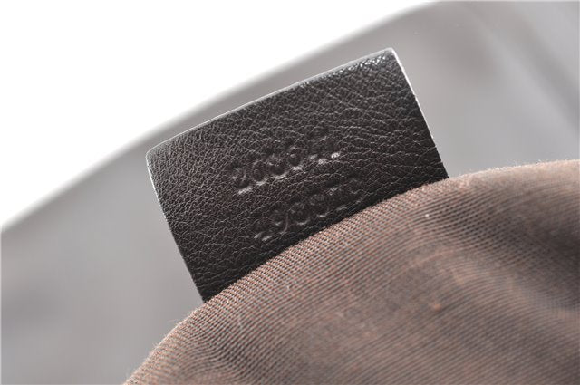 Authentic GUCCI Vintage Abbey 2Way Shoulder Tote Bag Leather 268641 Brown 1986G