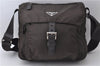 Authentic PRADA Nylon Leather Shoulder Cross Body Bag Brown 1989D