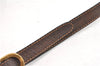 Authentic GUCCI Web Sherry Line Shoulder Cross Bag GG PVC Leather Brown 1991G