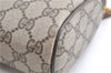 Authentic GUCCI Web Sherry Line Shoulder Cross Bag GG PVC Leather Brown 1991G