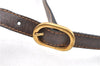 Authentic GUCCI Web Sherry Line Shoulder Cross Bag GG PVC Leather Brown 1991G