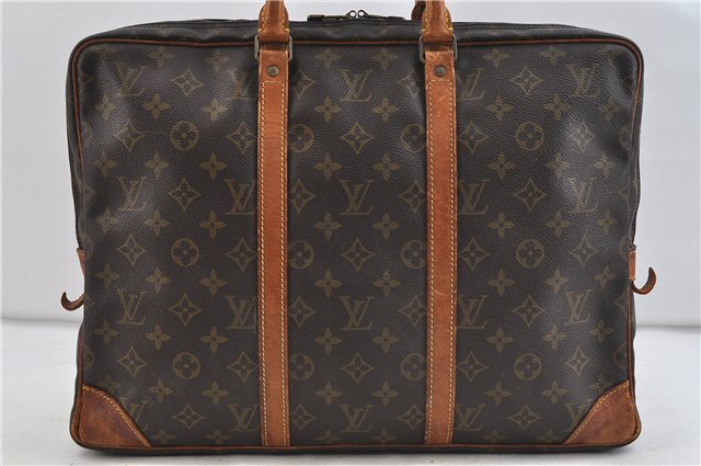 Auth Louis Vuitton Monogram Porte Documents Voyage Briefcase M53361 LV 1992D