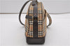 Authentic BURBERRY Nova Check Shoulder Cross Bag Canvas Leather Beige 1992G