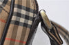 Authentic BURBERRY Nova Check Shoulder Cross Bag Canvas Leather Beige 1992G