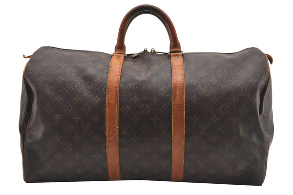 Authentic Louis Vuitton Monogram Keepall 50 Travel Boston Bag M41426 LV 1993G