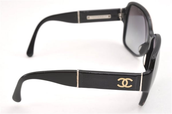 Authentic CHANEL Vintage Sunglasses CoCo Mark Plastic 5230-Q-A Black 1994G