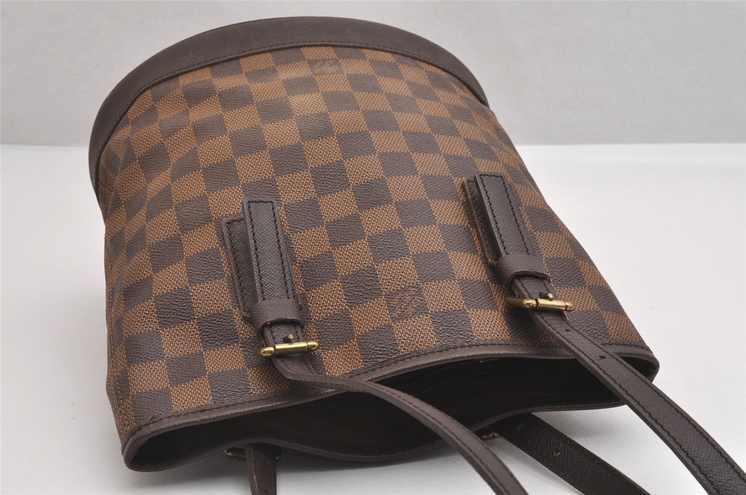 Authentic Louis Vuitton Damier Marais Bucket Shoulder Tote Bag N42240 LV 1994I