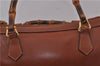 Authentic GUCCI Bamboo 2way Shoulder Hand Boston Bag Leather Brown Junk 1995D