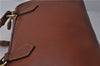 Authentic GUCCI Bamboo 2way Shoulder Hand Boston Bag Leather Brown Junk 1995D