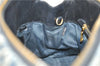 Authentic MIU MIU Matelasse Denim Leather 2Way Shoulder Hand Bag Blue 1995G