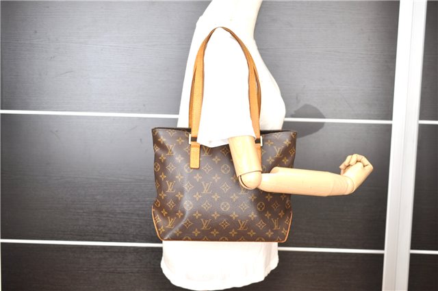 Authentic Louis Vuitton Monogram Cabas Piano Shoulder Tote Bag M51148 LV 1996G