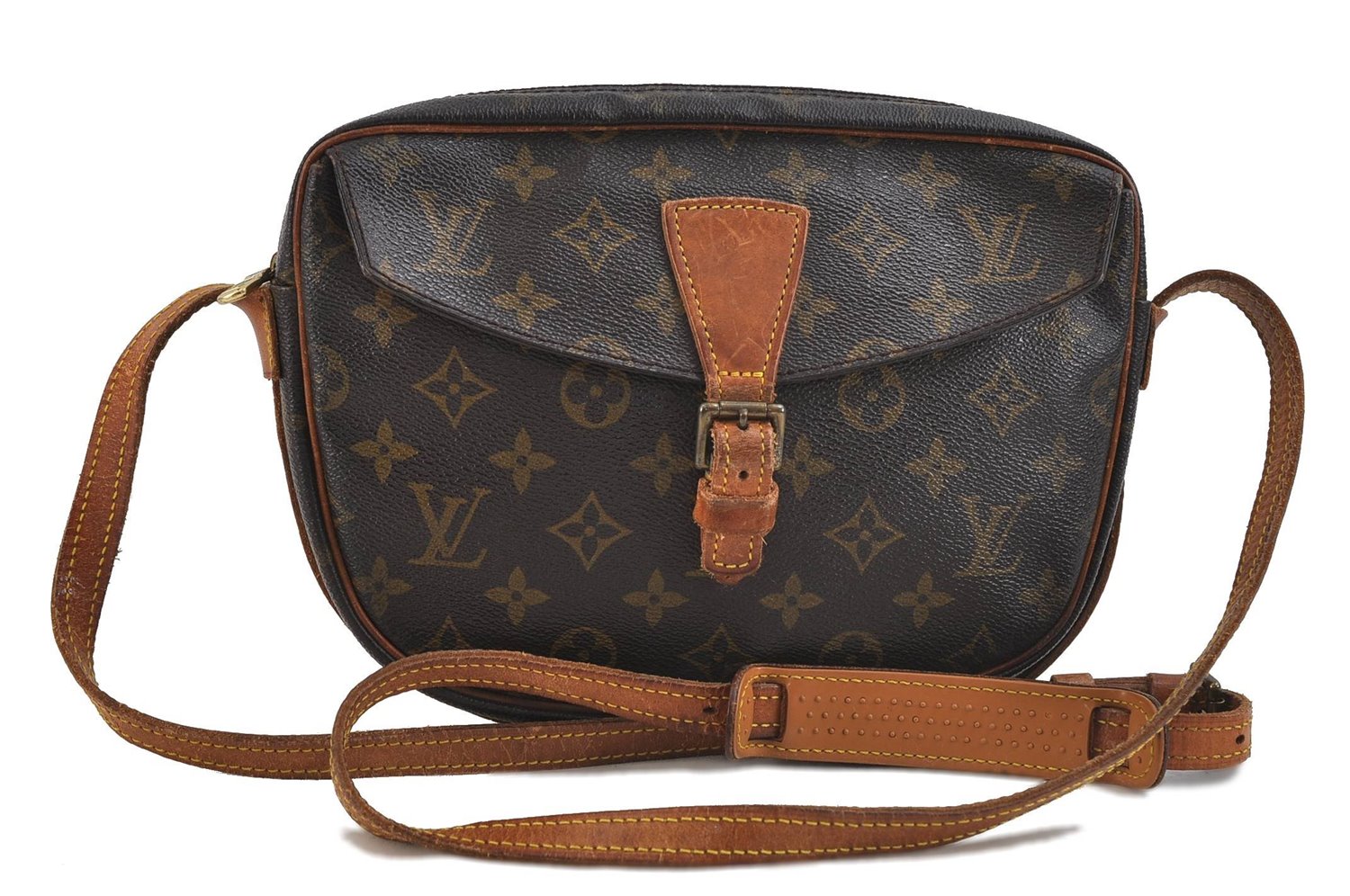 Auth Louis Vuitton Monogram Jeune Fille PM Shoulder Cross Bag M51227 LV 1997D