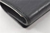 Authentic CHANEL Camellia Vintage Calf Skin CC Logo Key Case Black 1997G