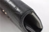 Authentic CHANEL Camellia Vintage Calf Skin CC Logo Key Case Black 1997G