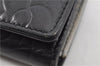 Authentic CHANEL Camellia Vintage Calf Skin CC Logo Key Case Black 1997G