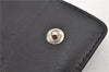 Authentic CHANEL Camellia Vintage Calf Skin CC Logo Key Case Black 1997G