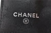 Authentic CHANEL Camellia Vintage Calf Skin CC Logo Key Case Black 1997G