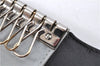 Authentic CHANEL Camellia Vintage Calf Skin CC Logo Key Case Black 1997G